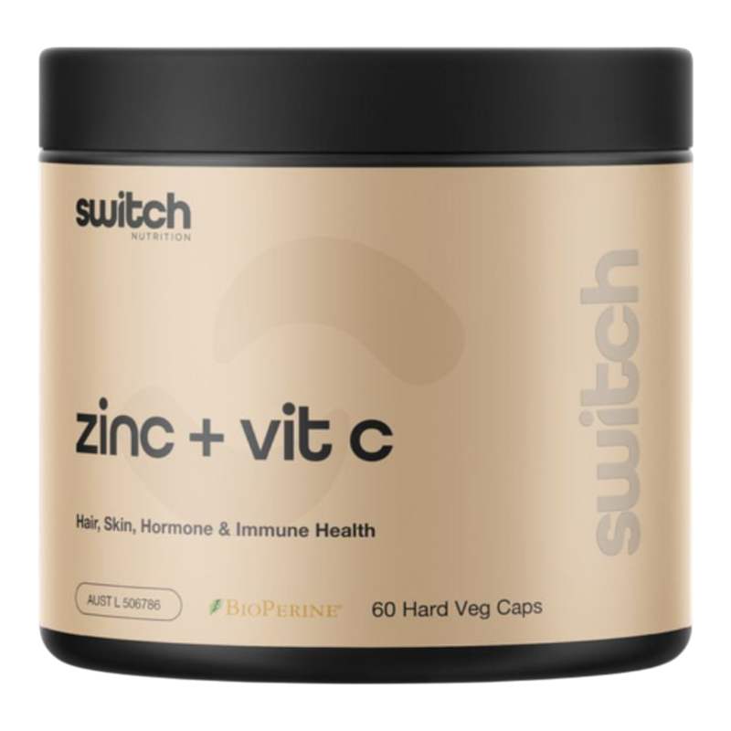 Switch Nutrition - Zinc + Vit C with Bioperine