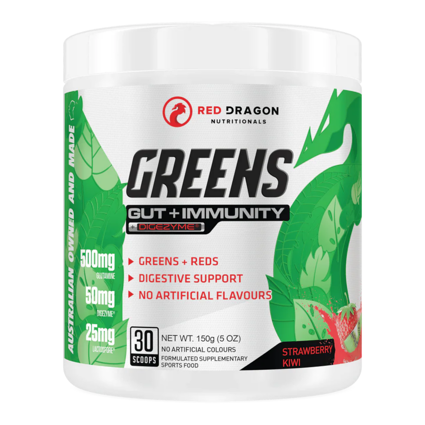 Red Dragon - Greens Gut + Immunity Powder