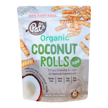 Pat's Organic Snacks - Coconut Rolls